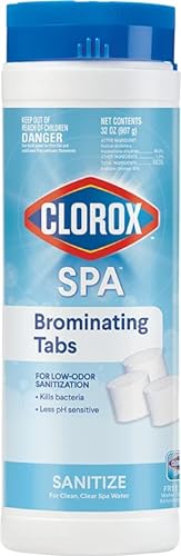 Clorox® Pool&Spa™ Spa Bromine Tablets, For Low-Odor Sanitization, Restores Water Clarity, Fast-Dissolving, 1.5LB (Pack of 1)